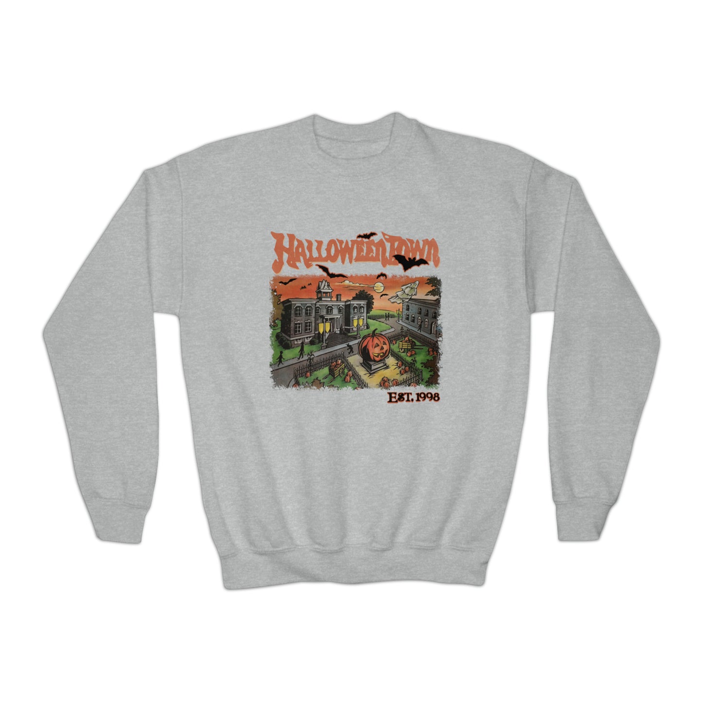 Halloweentown Square Youth Crewneck Sweatshirt