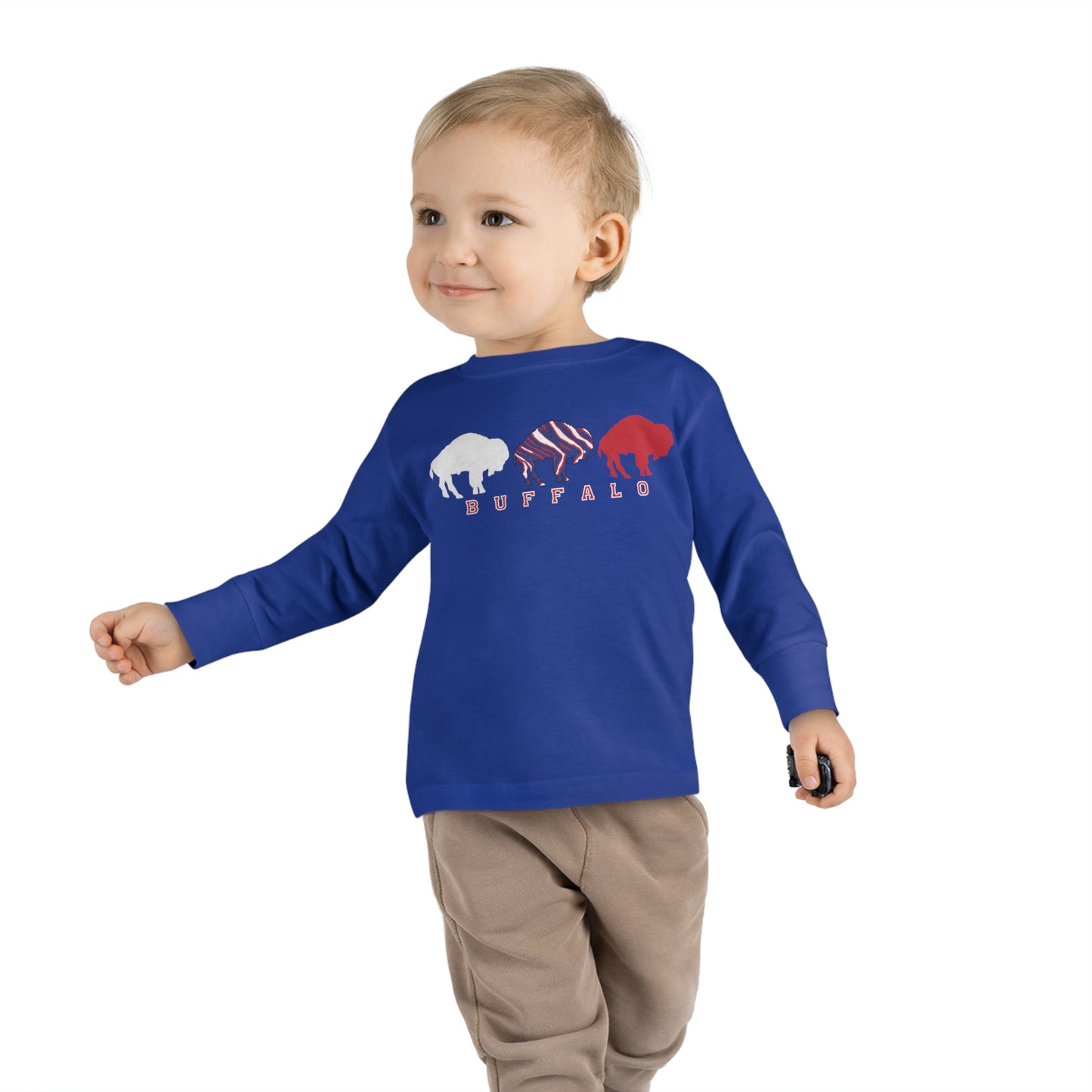 "Buffalo Mini March" Toddler Long Sleeve Tee