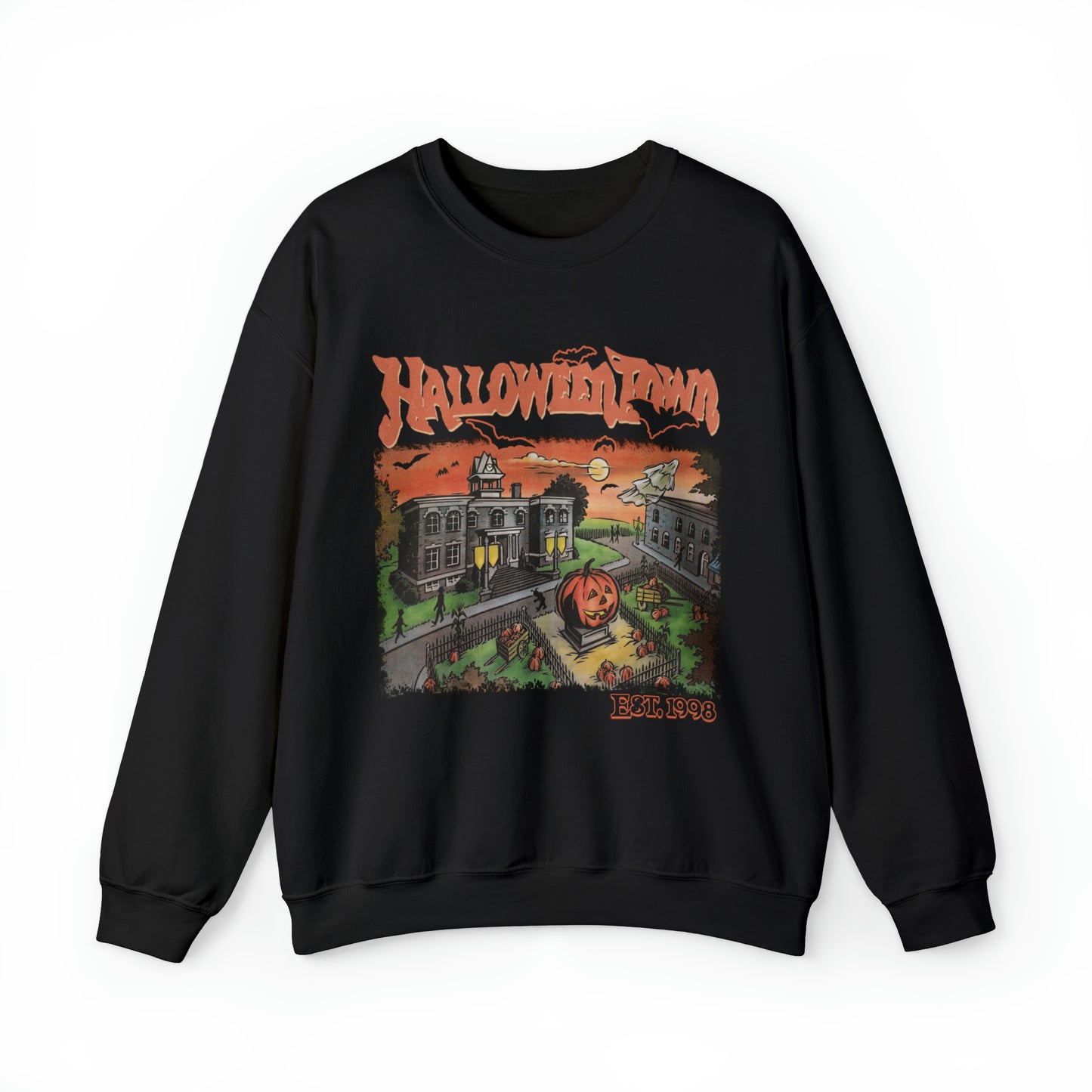 Halloweentown Square Unisex Crewneck Sweatshirt -Adult