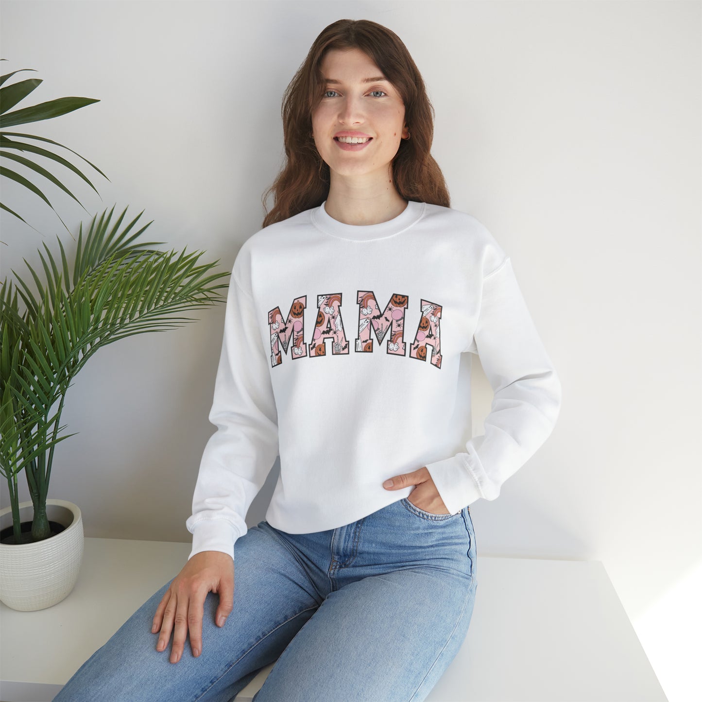"MAMA's Haunted Hues" Crewneck Sweatshirt