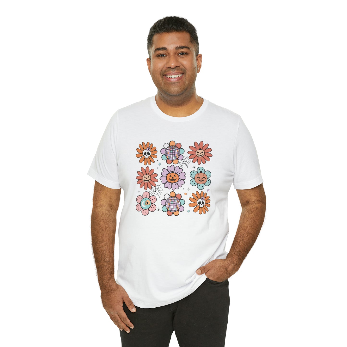 Retro Pumpkin Webbed Tee - Adult