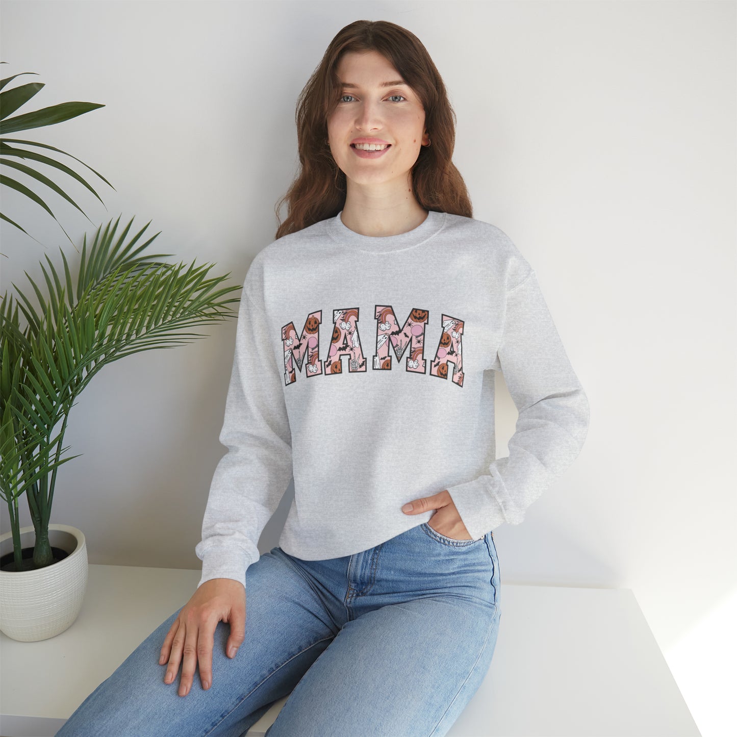 "MAMA's Haunted Hues" Crewneck Sweatshirt