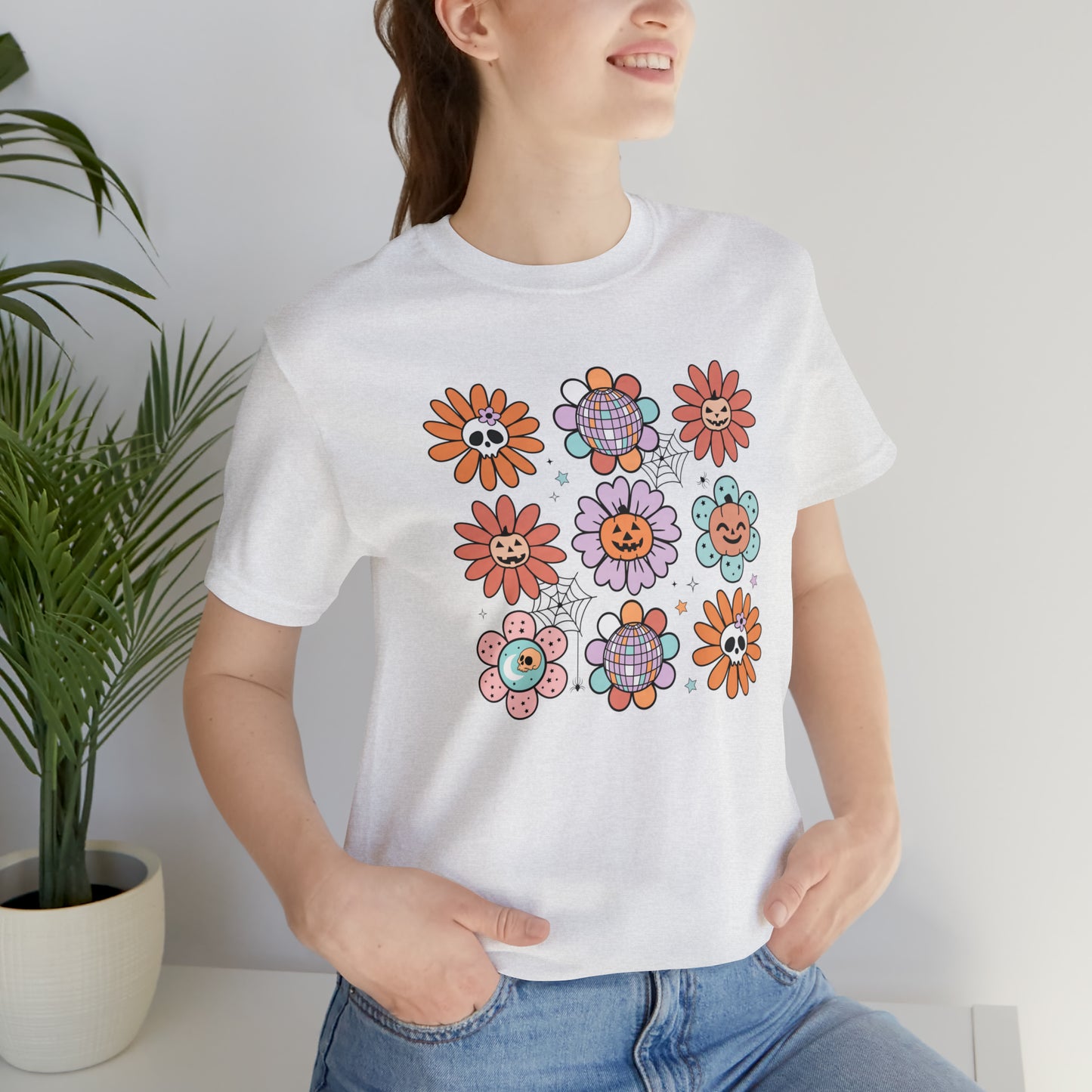 Retro Pumpkin Webbed Tee - Adult