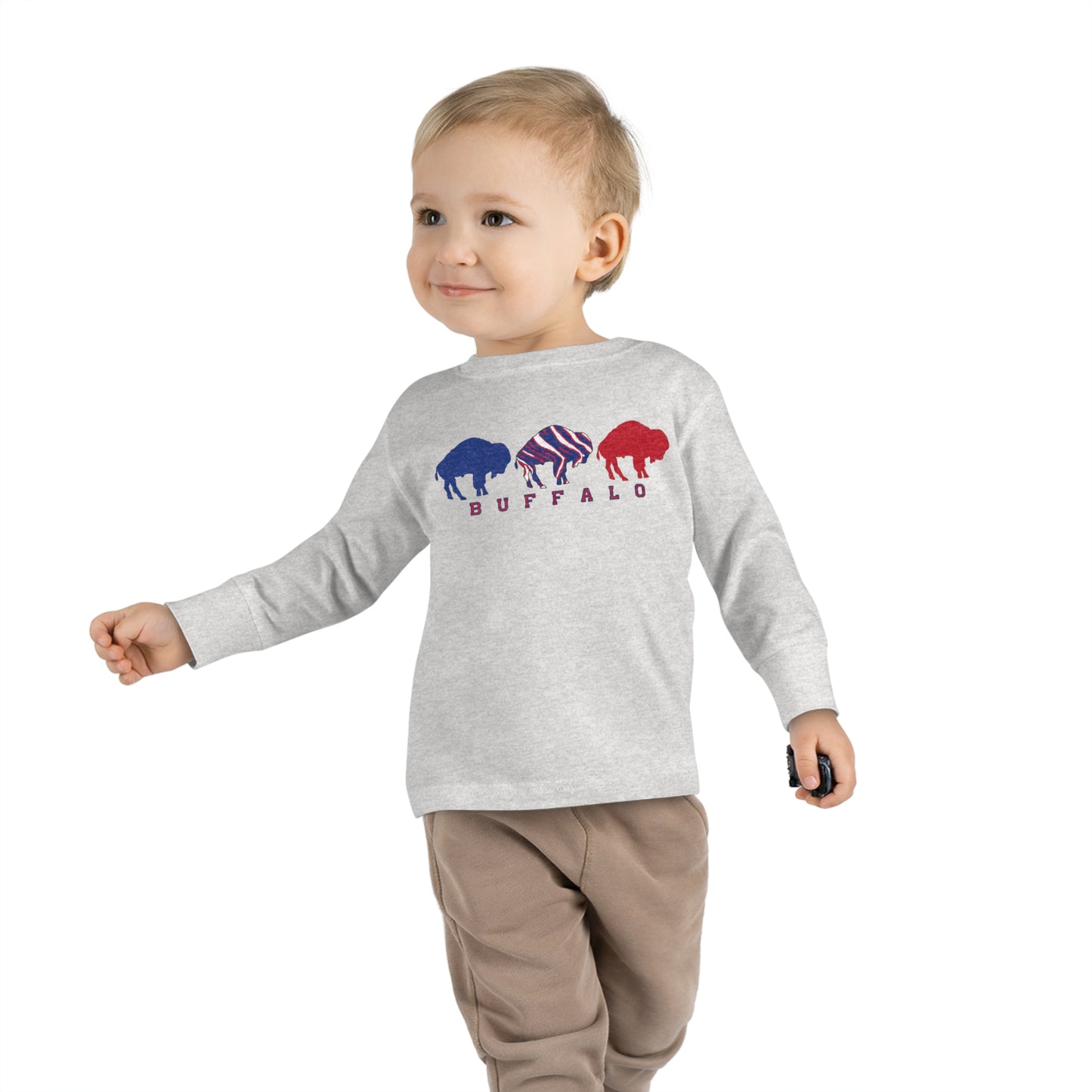 "Buffalo Mini March" Toddler Long Sleeve Tee