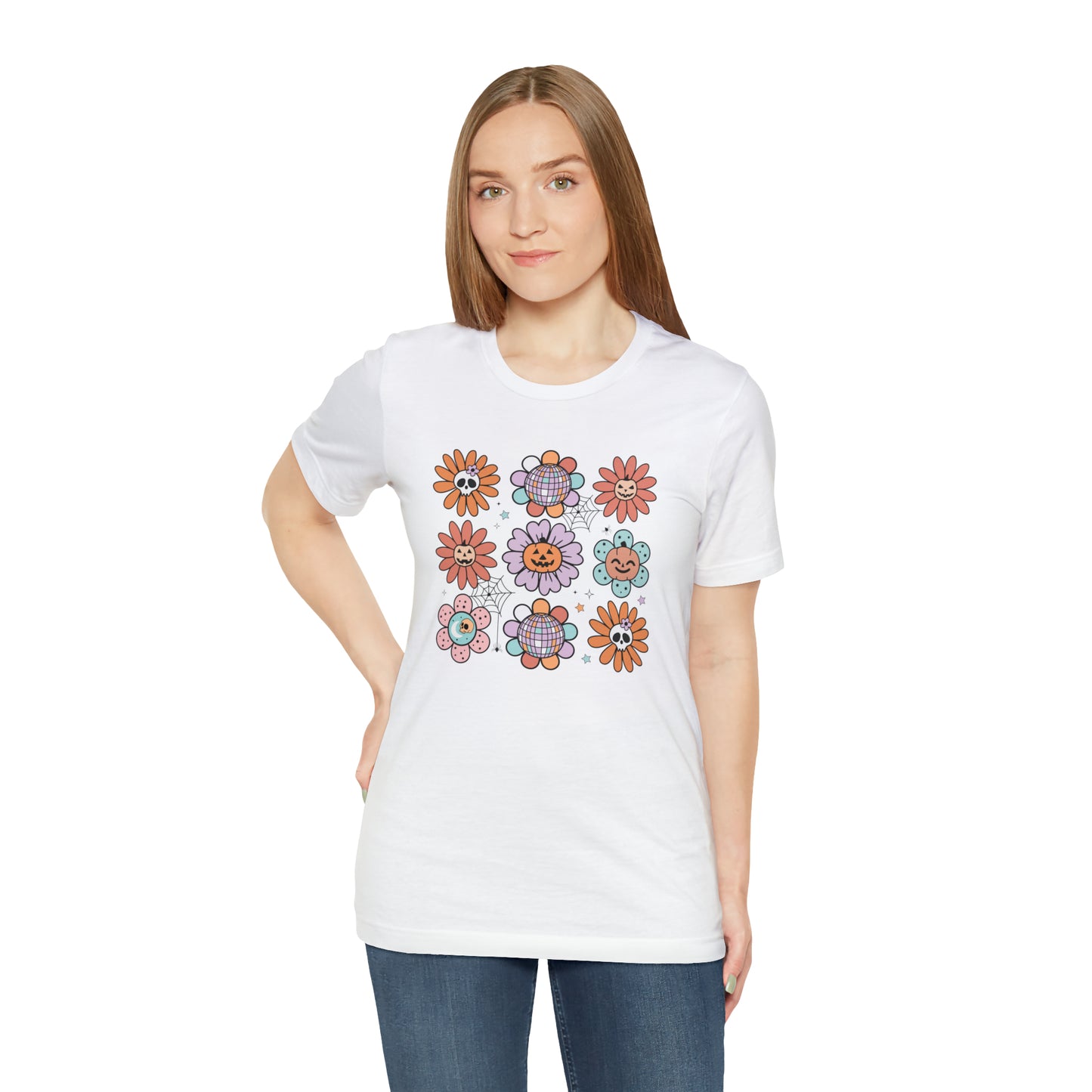 Retro Pumpkin Webbed Tee - Adult