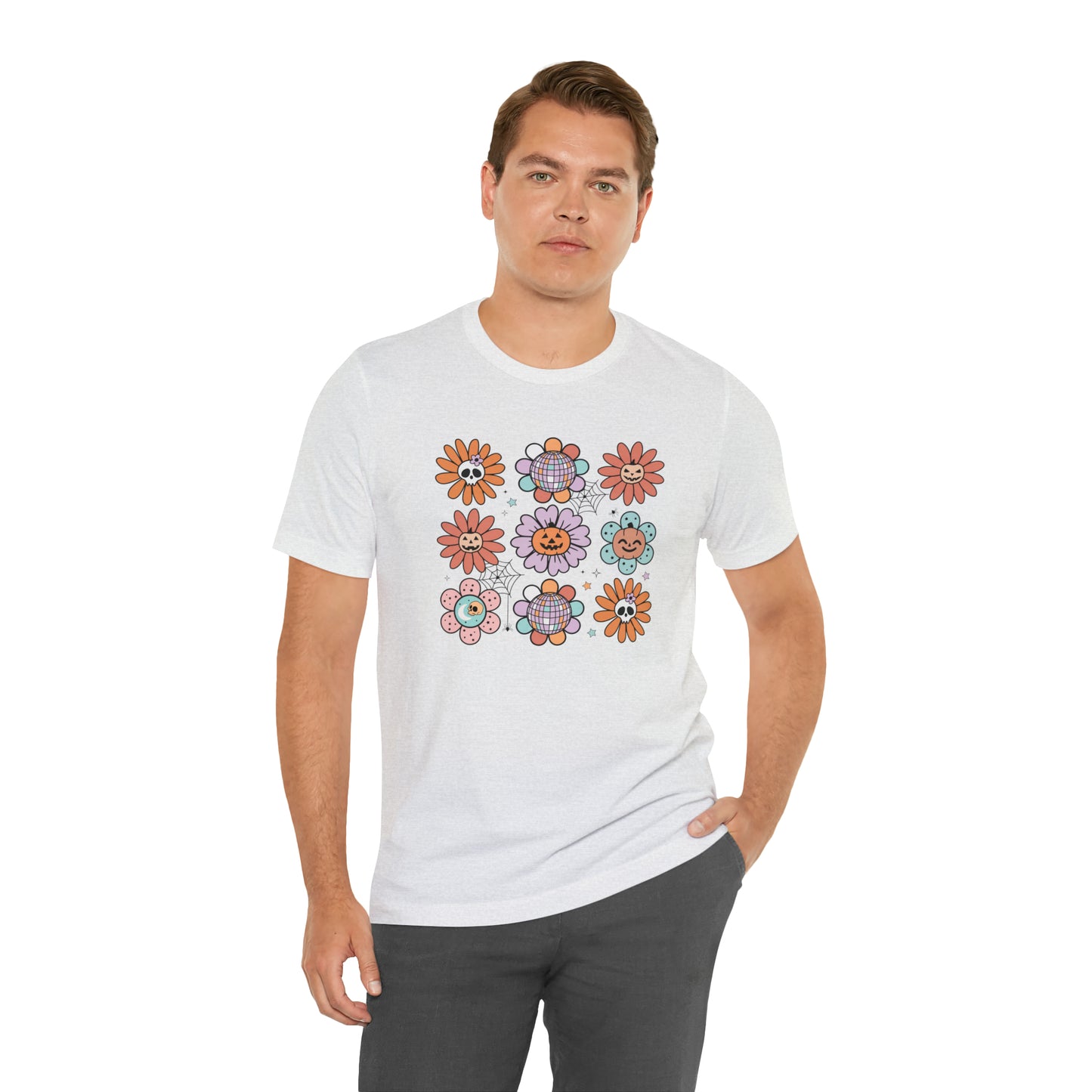 Retro Pumpkin Webbed Tee - Adult