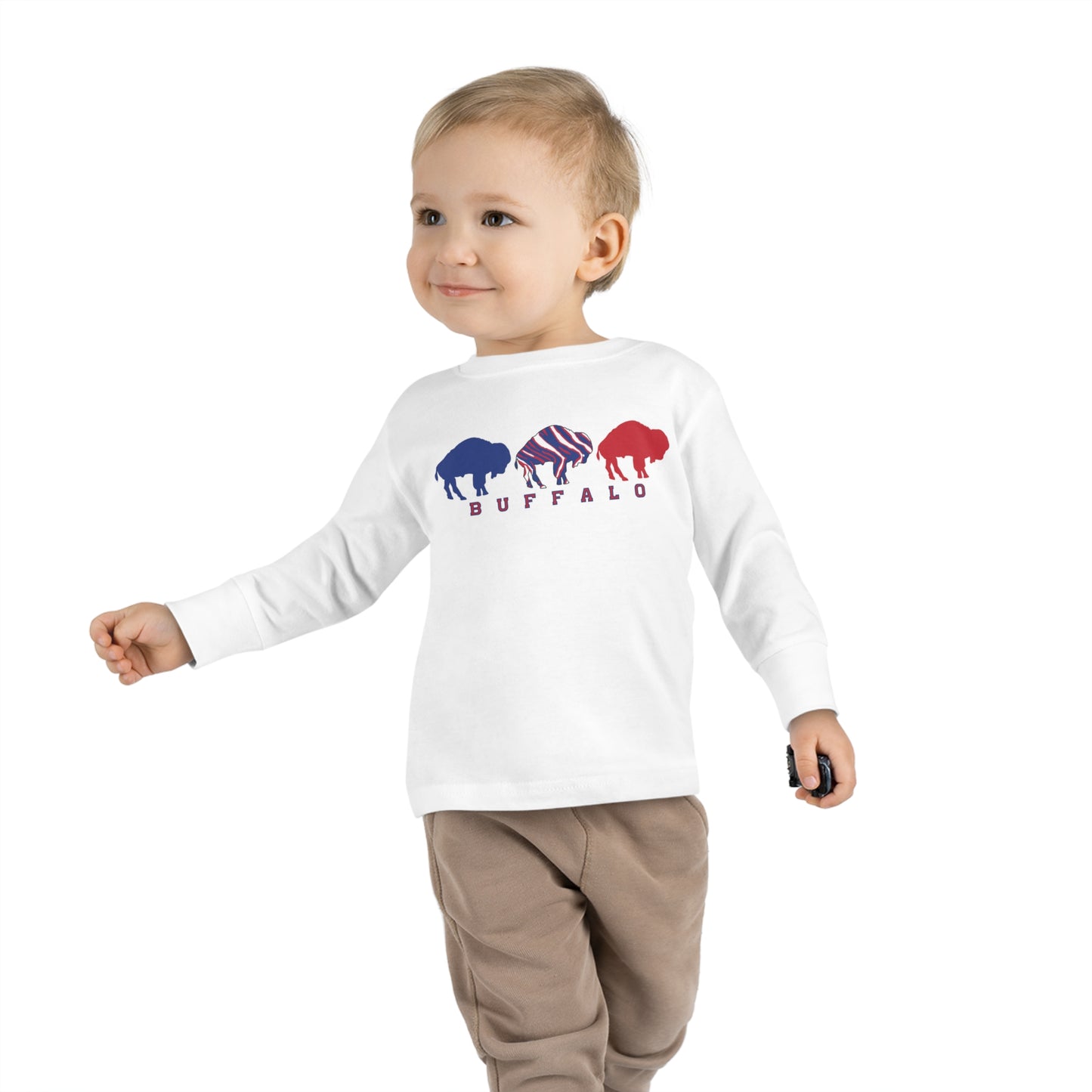 "Buffalo Mini March" Toddler Long Sleeve Tee