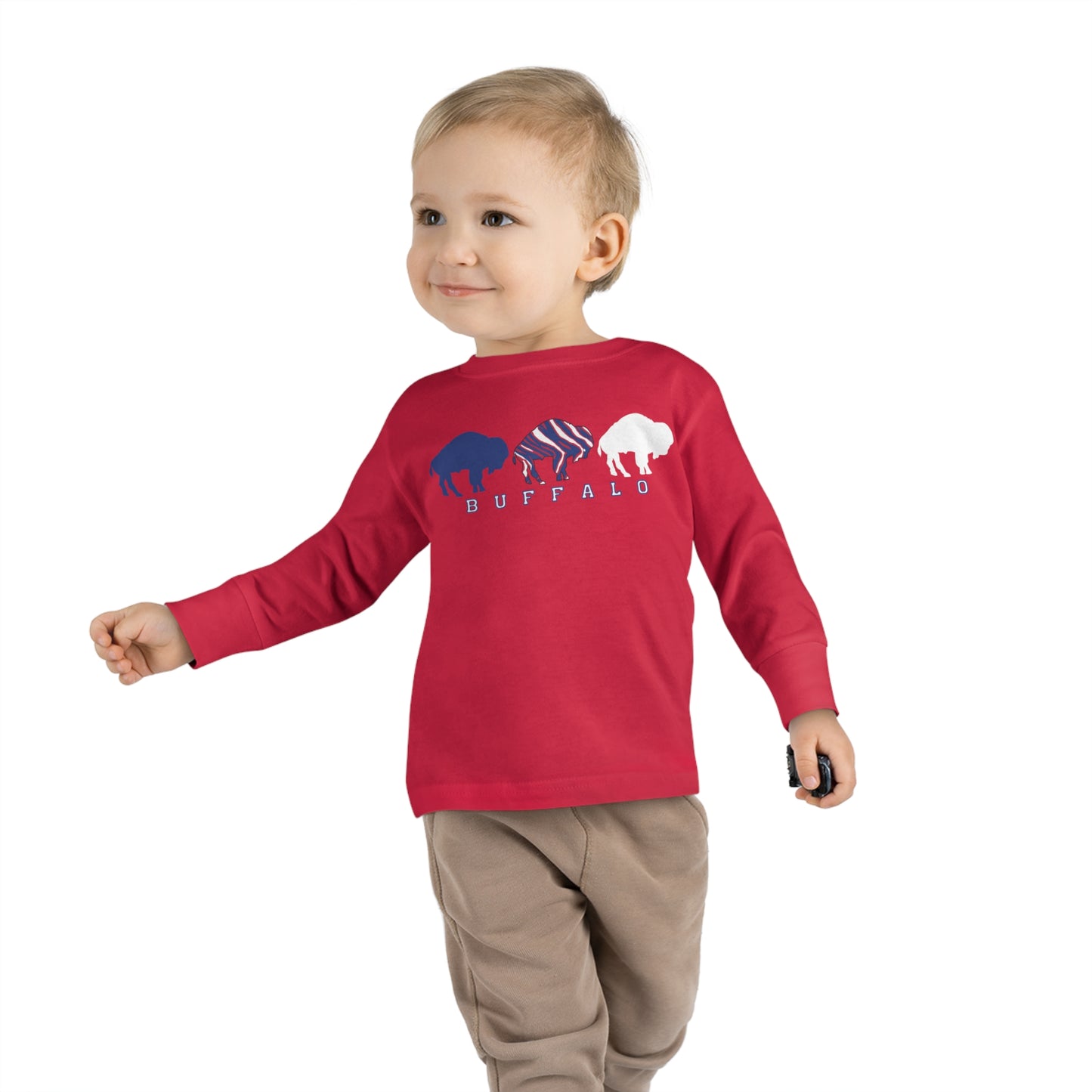 "Buffalo Mini March" Toddler Long Sleeve Tee