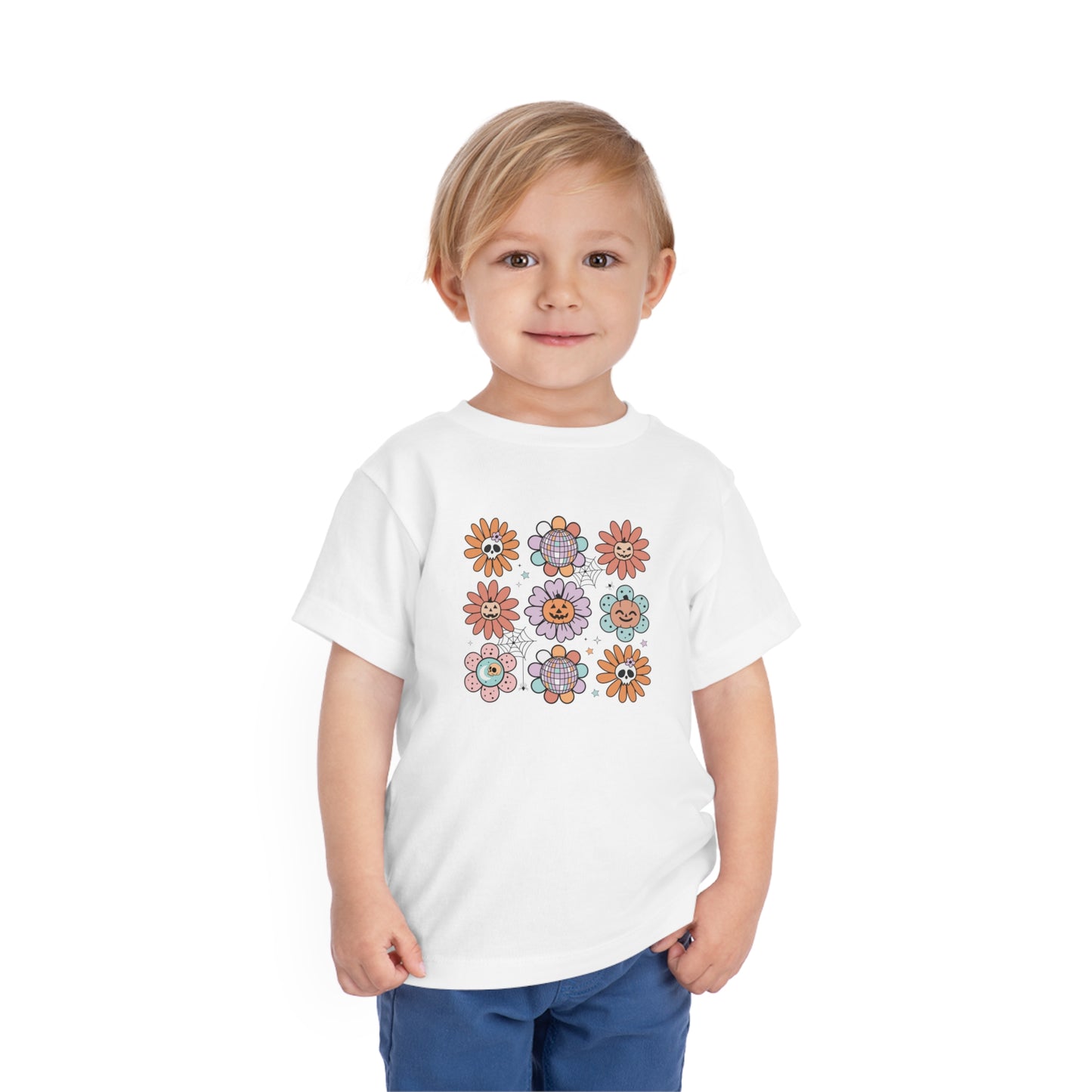 Retro Pumpkin Webbed Tee - Toddler