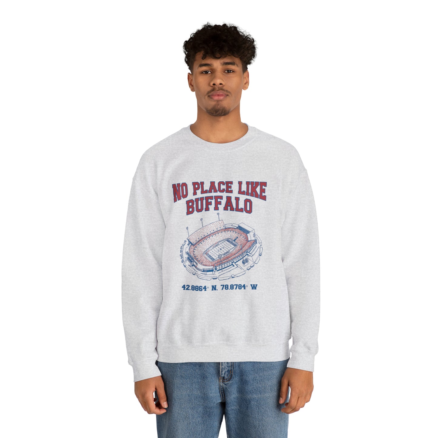 "No Place Like Buffalo" Unisex Heavy Blend™ Crewneck Sweatshirt