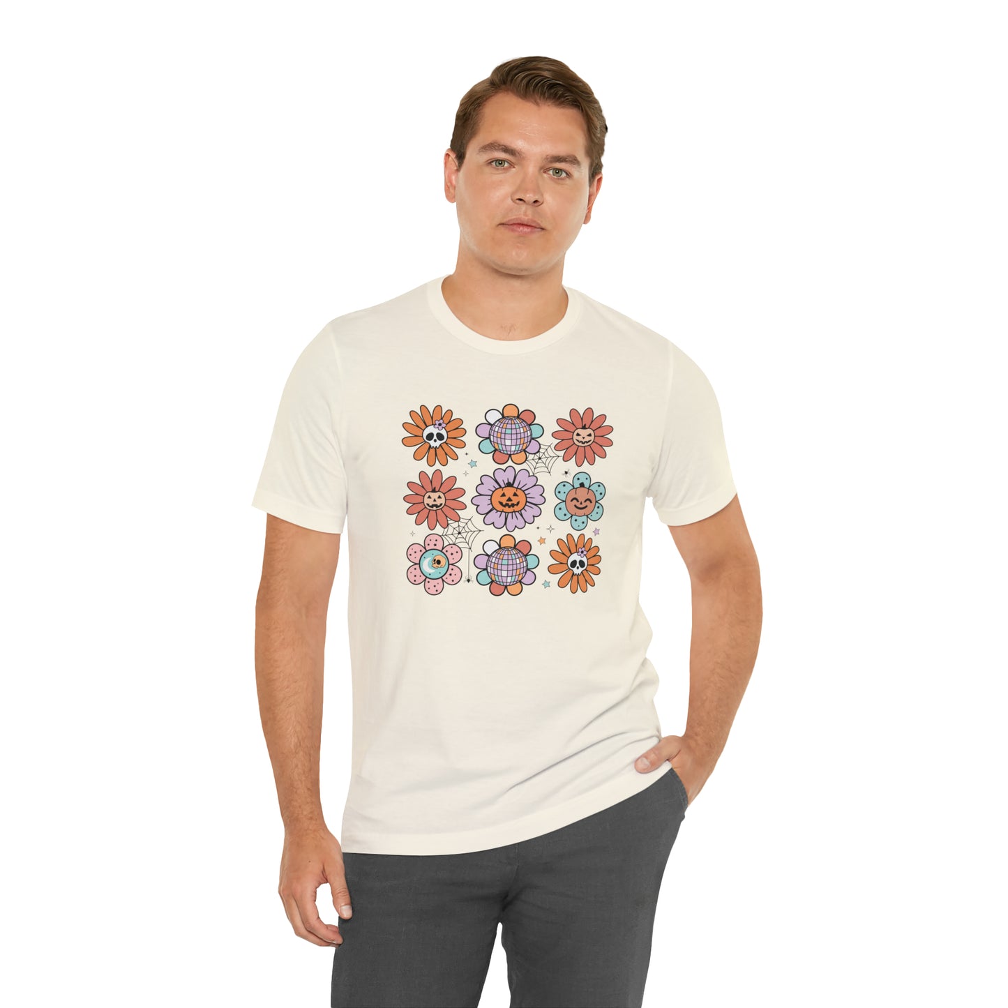 Retro Pumpkin Webbed Tee - Adult
