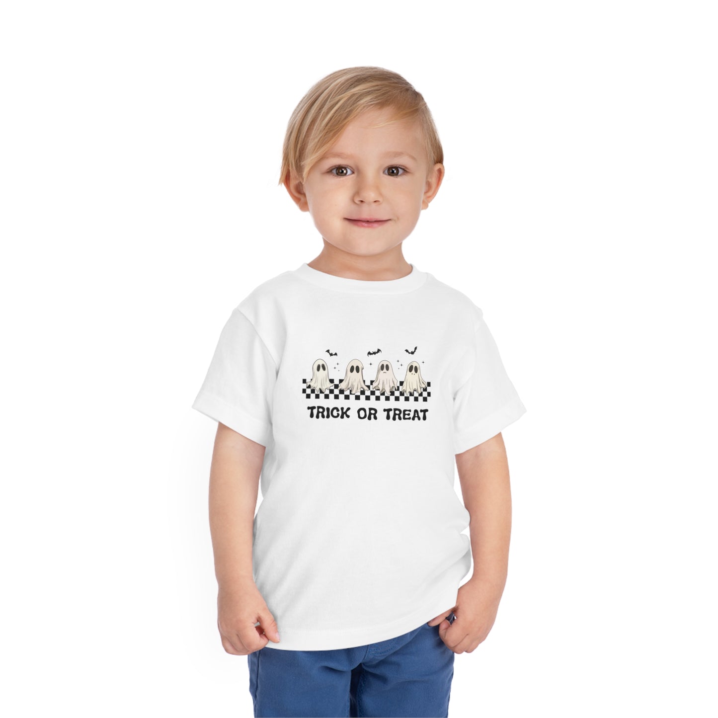 Toddler's Spooky Checkered Tee