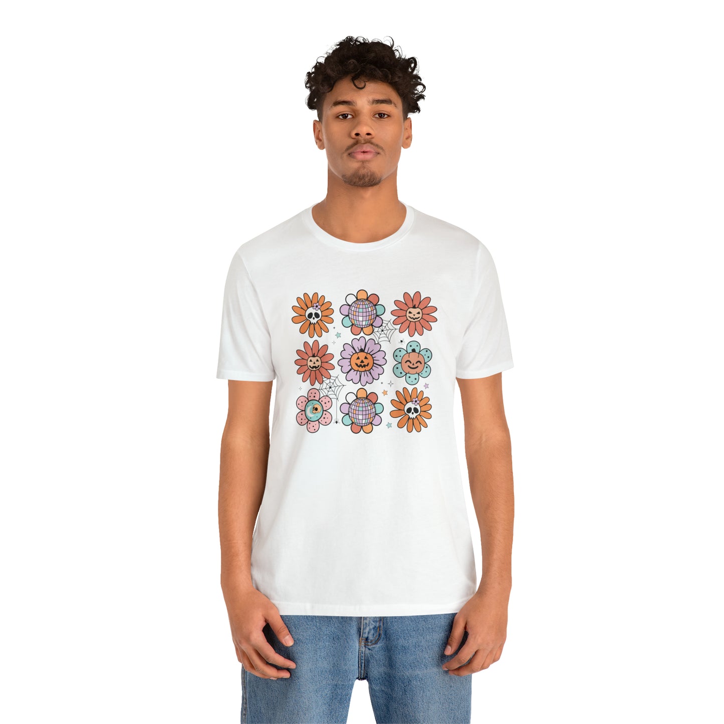 Retro Pumpkin Webbed Tee - Adult