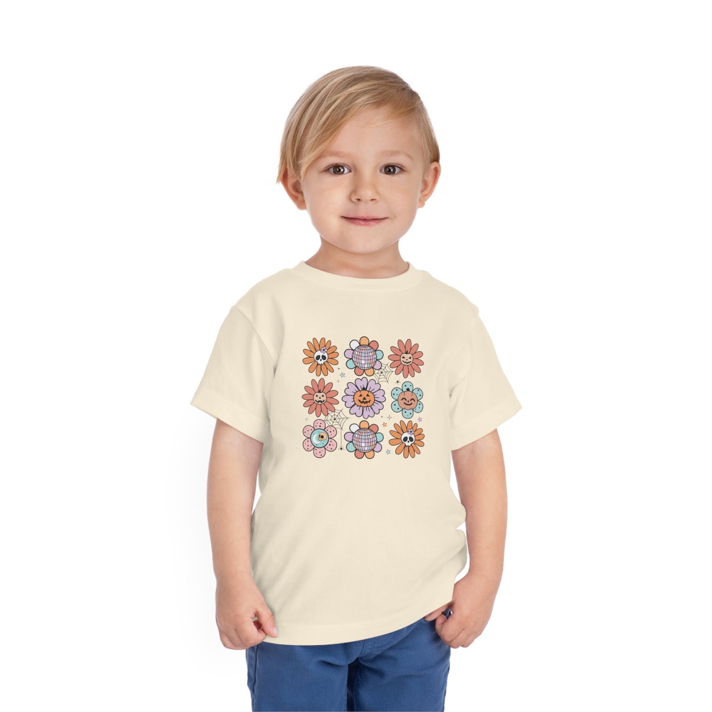 Retro Pumpkin Webbed Tee - Toddler