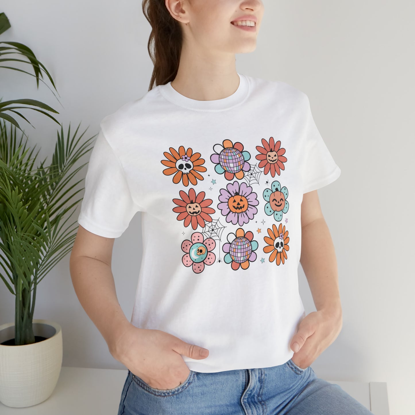 Retro Pumpkin Webbed Tee - Adult