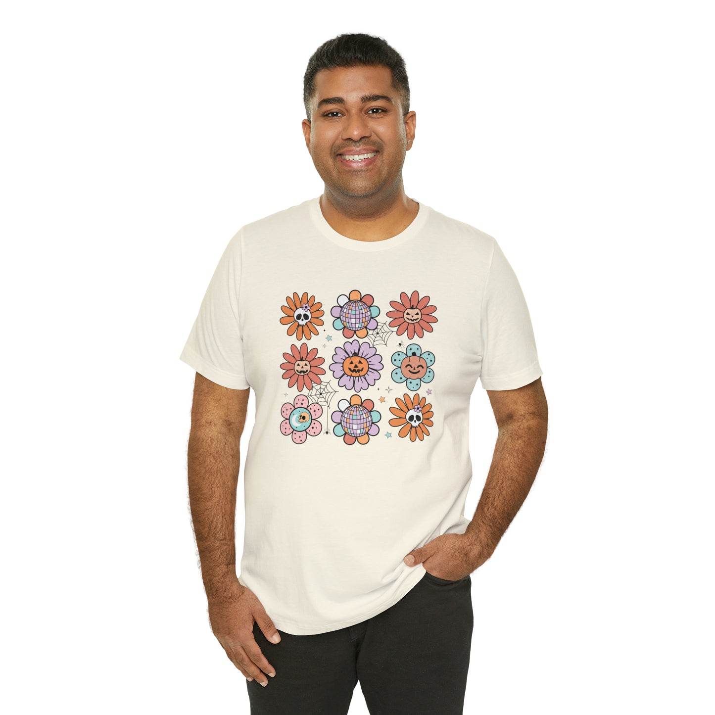Retro Pumpkin Webbed Tee - Adult