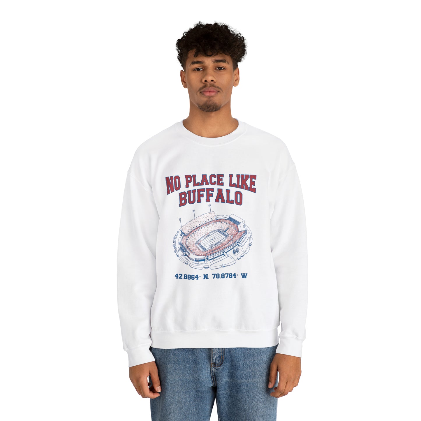 "No Place Like Buffalo" Unisex Heavy Blend™ Crewneck Sweatshirt