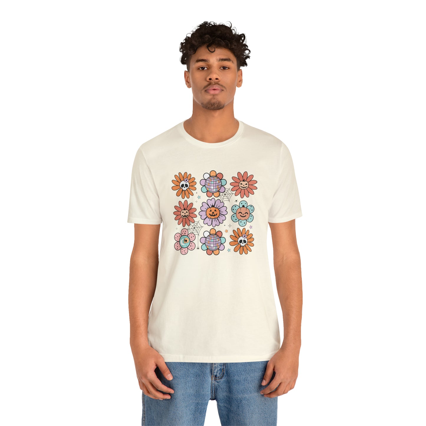 Retro Pumpkin Webbed Tee - Adult
