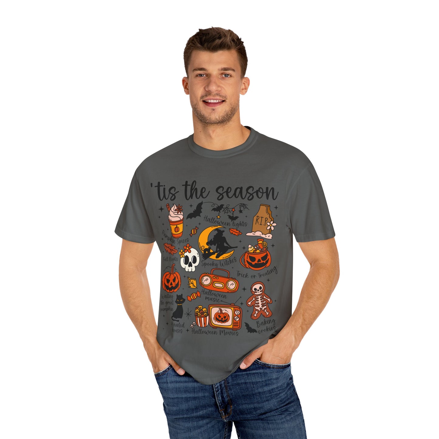 Halloween-Themed Unisex T-Shirt, Spooky Vintage Design, Trick or Treat Gift, Fall Fashion, October Celebration Wear