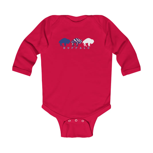 Buffalo Parade Infant Long Sleeve Bodysuit - Cozy and Durable Baby Fan Gear