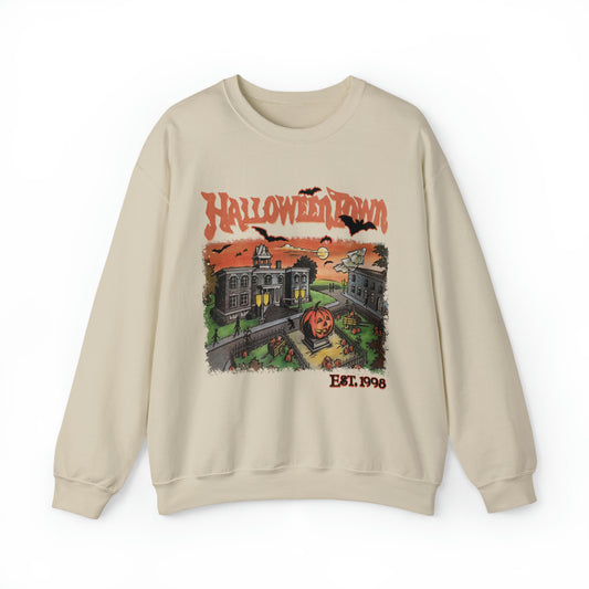 Halloweentown Square Unisex Crewneck Sweatshirt -Adult