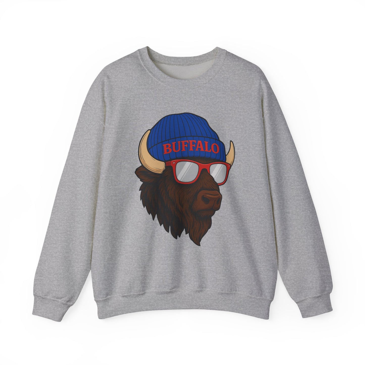 Buffalo Sweatshirt | Bison Crewneck | Buffalo Bills Fan Gift | Cool Buff Graphic Pullover