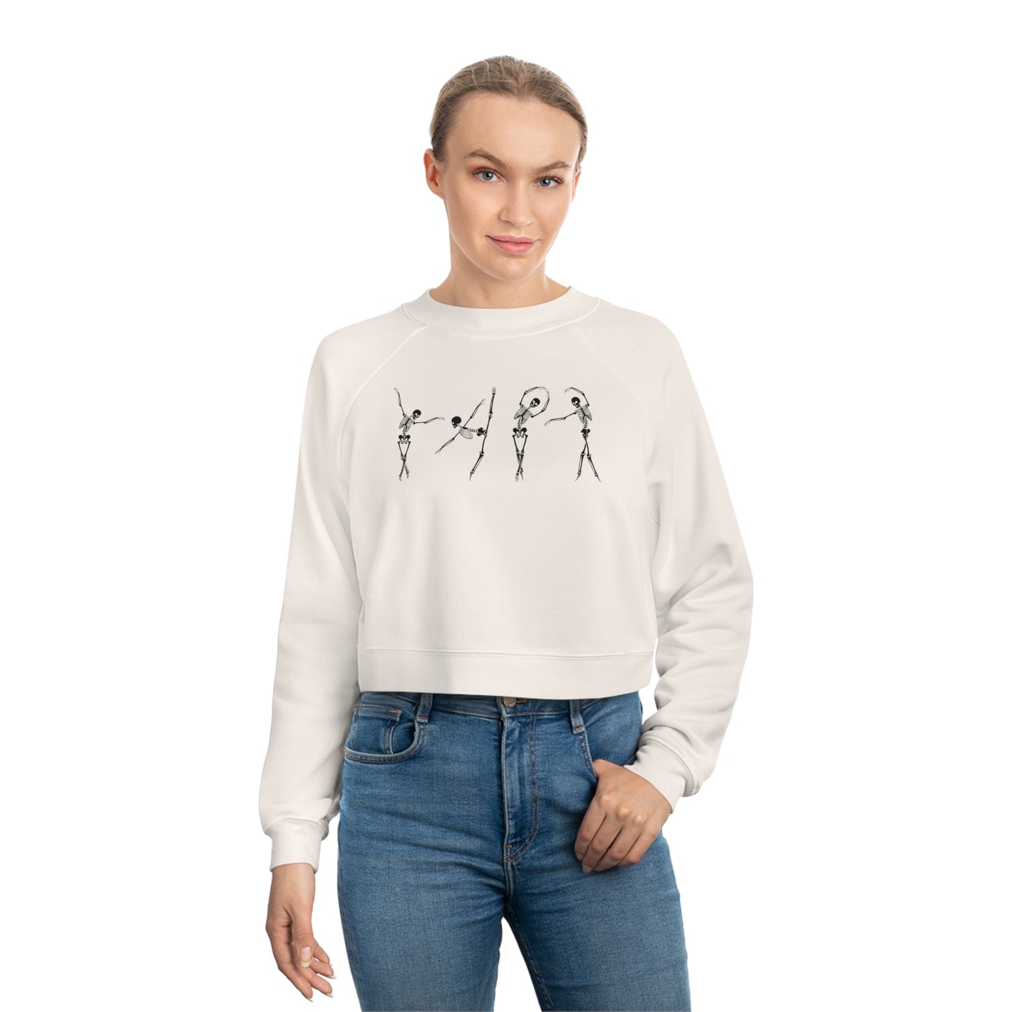 Ballerina Bones Women's Cropped Fleece Pullover