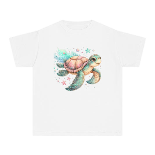 Kids Sea Turtle Adventure Tee - Youth Midweight T-Shirt for Ocean Lovers