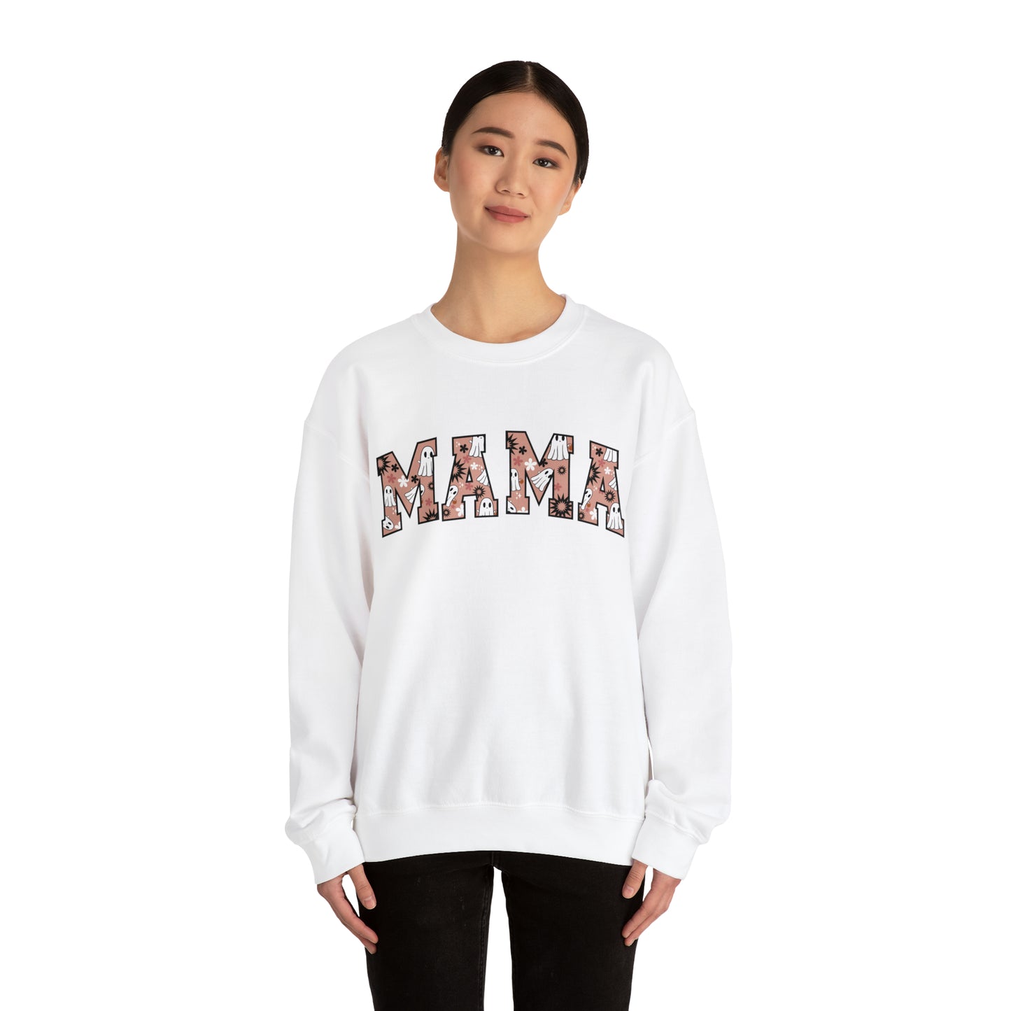 "Mama's Spooky Blossom" Unisex Crewneck Sweatshirt