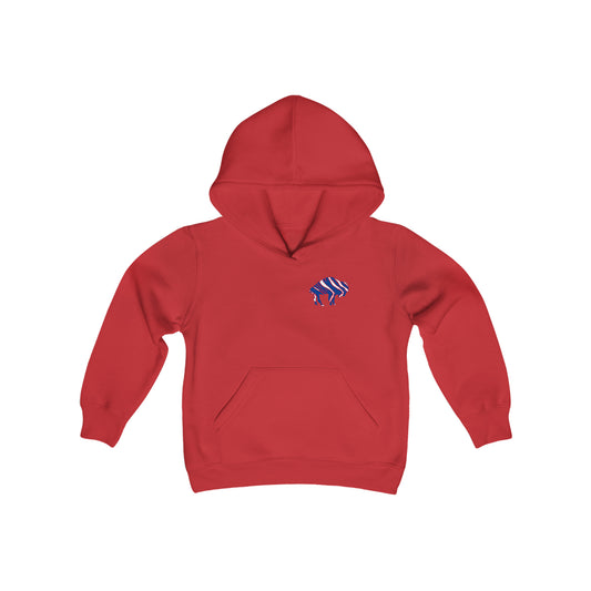 "Buffalo Pride" Youth Heavy Blend Hooded Sweatshirt