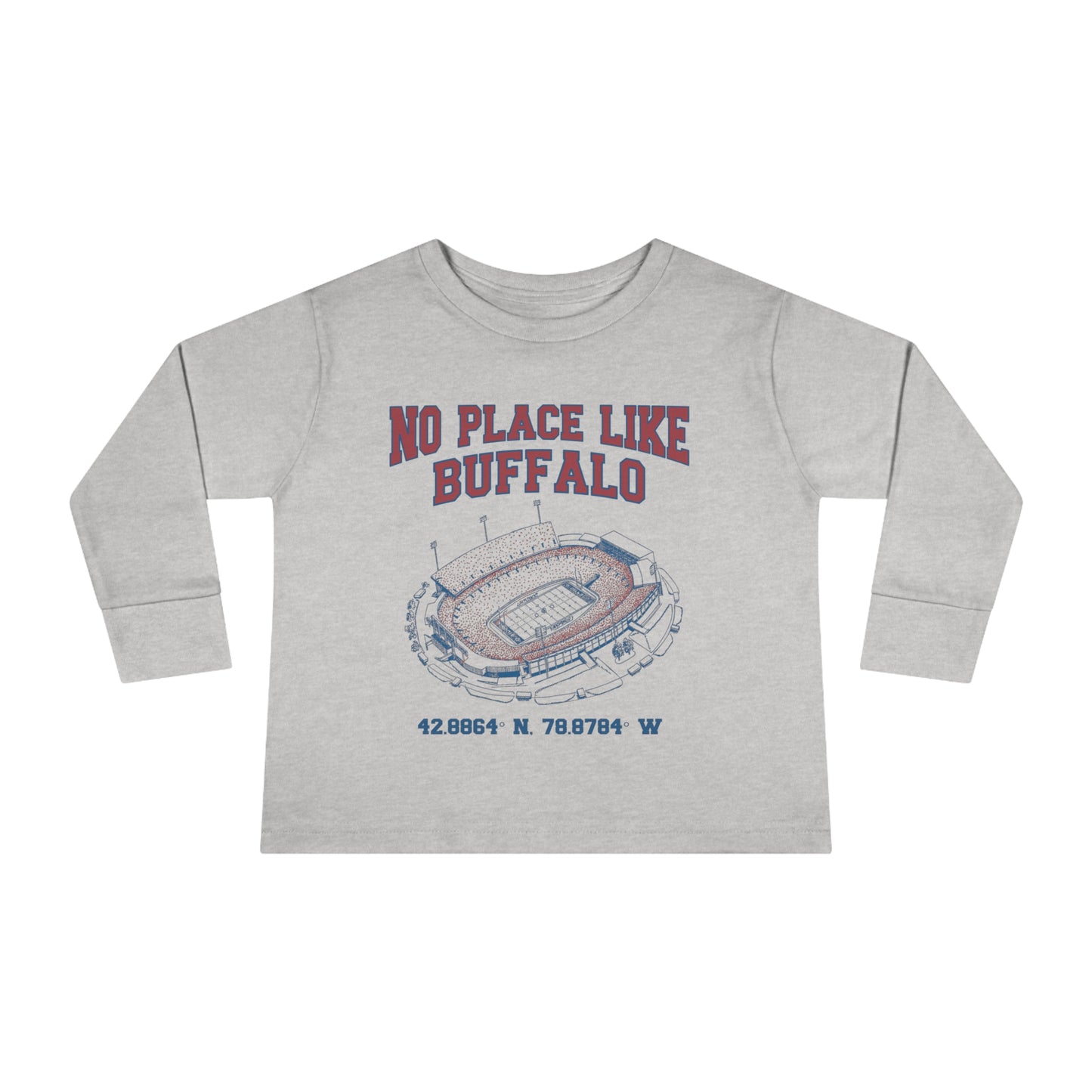 "No Place Like Buffalo" Toddler Long Sleeve Tee