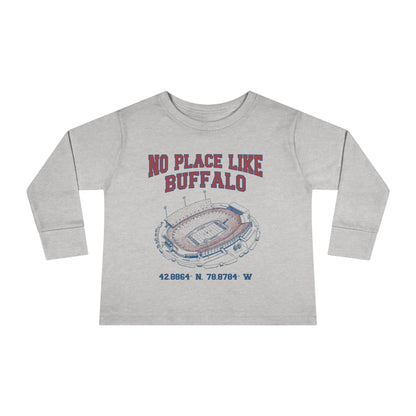 "No Place Like Buffalo" Toddler Long Sleeve Tee