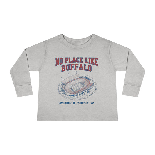 "No Place Like Buffalo" Toddler Long Sleeve Tee