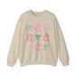 Holiday Festive Sweatshirt with Bows and Santas