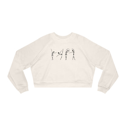 Ballerina Bones Women's Cropped Fleece Pullover