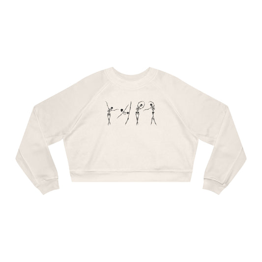 Ballerina Bones Women's Cropped Fleece Pullover