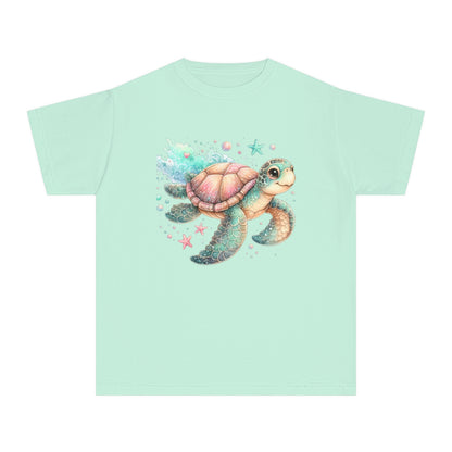 Kids Sea Turtle Adventure Tee - Youth Midweight T-Shirt for Ocean Lovers