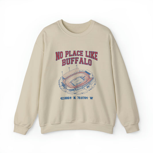 "No Place Like Buffalo" Unisex Heavy Blend™ Crewneck Sweatshirt