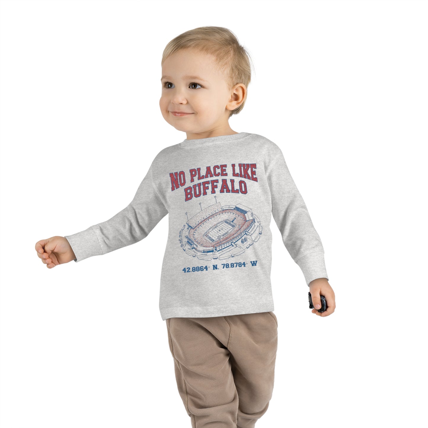 "No Place Like Buffalo" Toddler Long Sleeve Tee