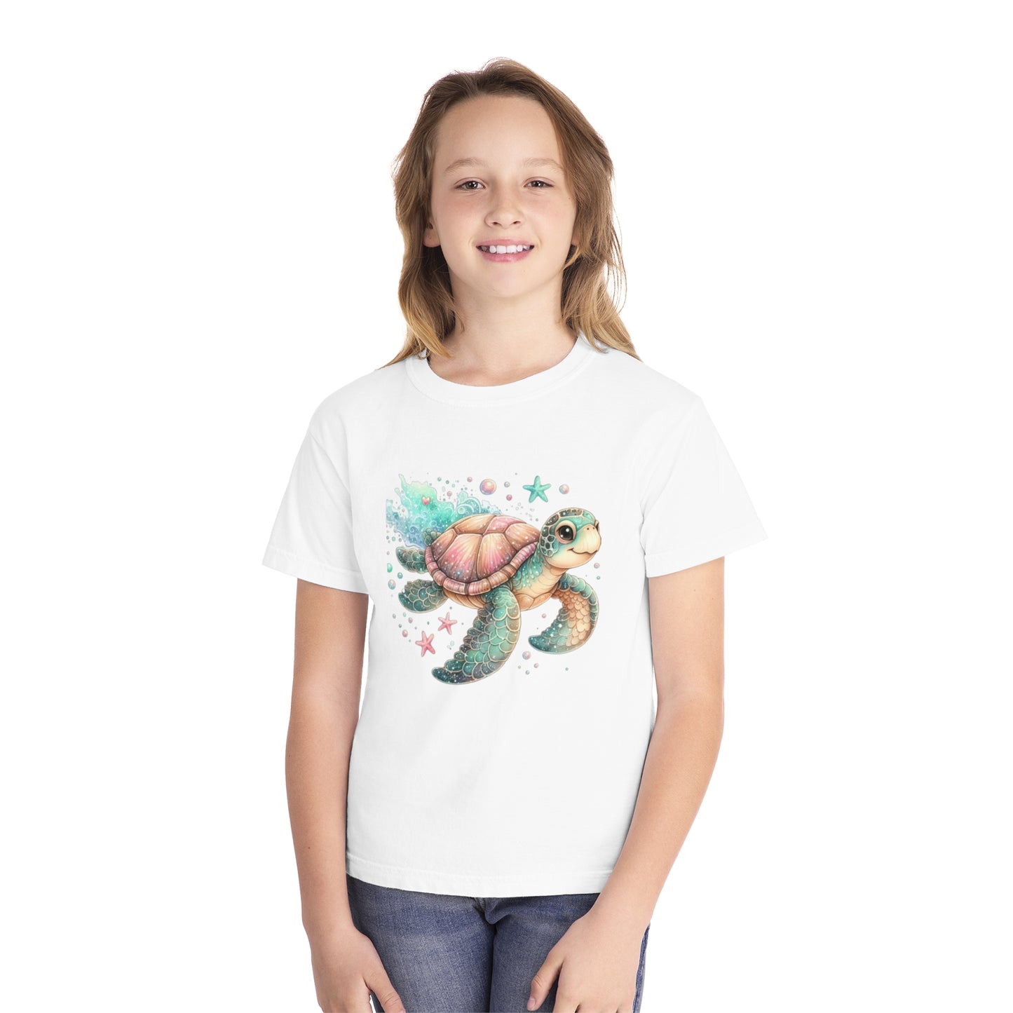 Kids Sea Turtle Adventure Tee - Youth Midweight T-Shirt for Ocean Lovers