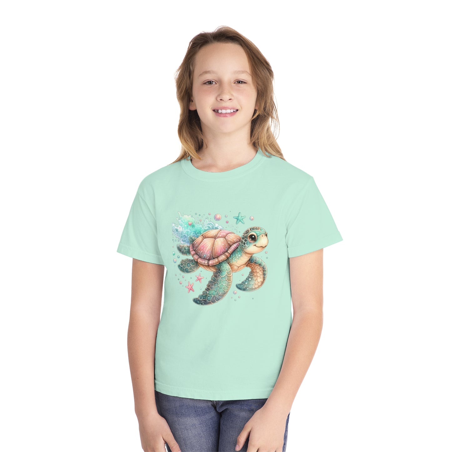 Kids Sea Turtle Adventure Tee - Youth Midweight T-Shirt for Ocean Lovers