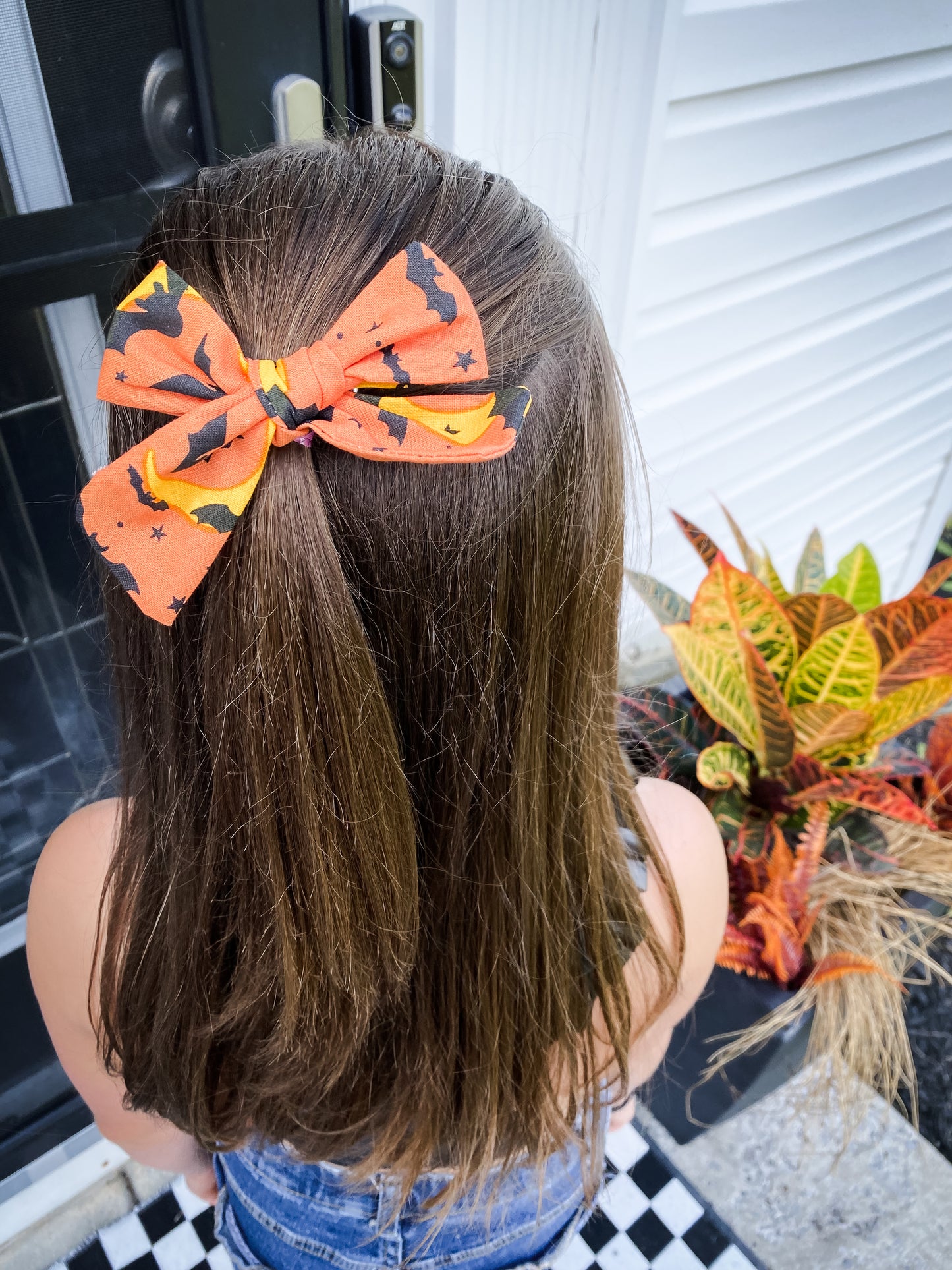 Halloween Alligator Clip Bows (Set of 3)