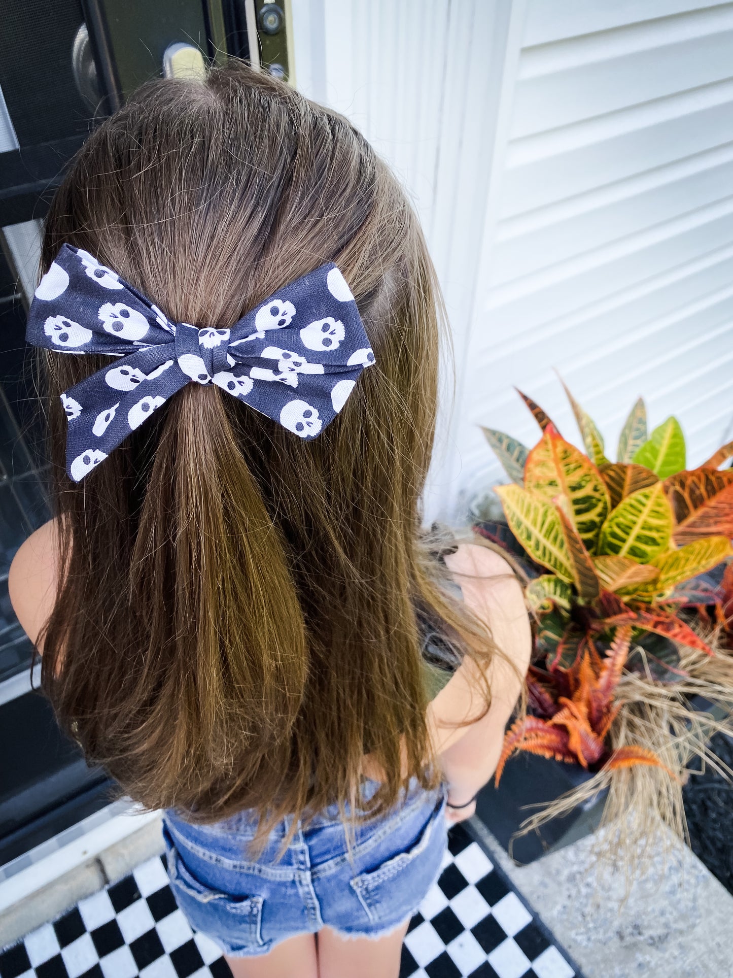 Halloween Alligator Clip Bows (Set of 3)